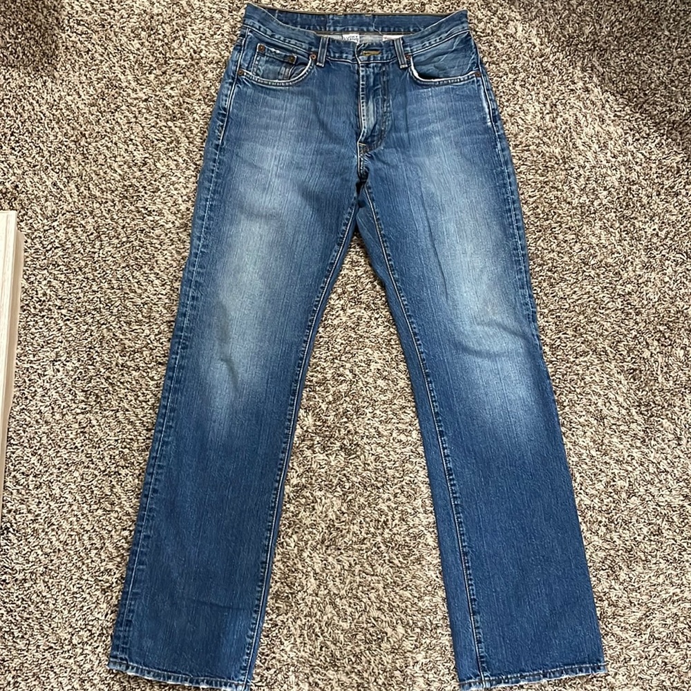 Mens Lucky Brand Dungarees Bootleg Jeans Size 28